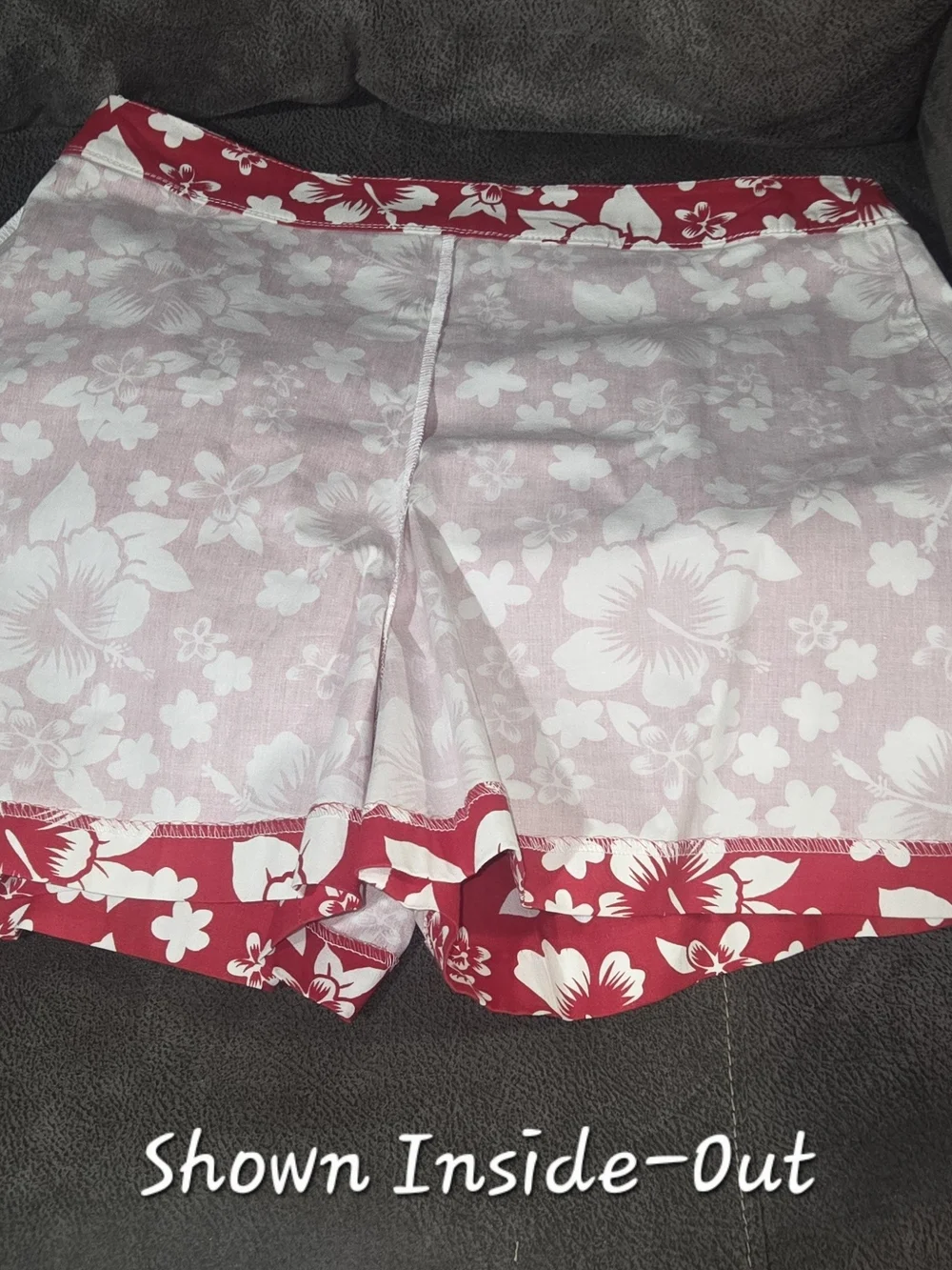 Boston Proper Red Floral Skort - Size 12